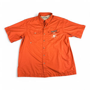 SpiderWire Fishing Shirt Adult EXTRA LARGE Orange Outdoor Sportsman Gear Promo